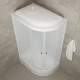 Душевая кабина Triton Риф Щ0000044424 L, 120х80, поддон средний, стекло рифленое