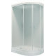 Душевая кабина Triton Риф Щ0000044422 L, 120х80, поддон средний, стекло рифленое