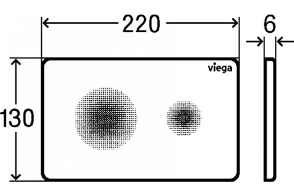 Панель смыва бесконтактная Viega Prevista Visign for Style 25 белый альпийский 774356