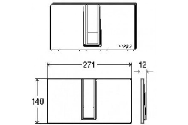Кнопка смыва Viega Visign for style 14 654689 (белая)