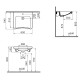 Раковина подвесная VitrA Conforma 60 см для людей с ограниченными возможностями 5289B003-0001, белый