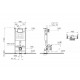 Комплект Vitra: инсталляция Core 732-5800-01 + панель смыва Root R 740-2280, глянцевый хром + крепеж