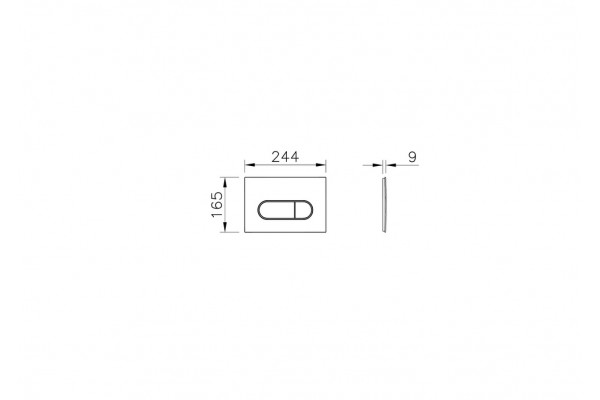 Комплект Vitra: инсталляция Core 732-5800-01 + панель смыва Root R 740-2280, глянцевый хром + крепеж
