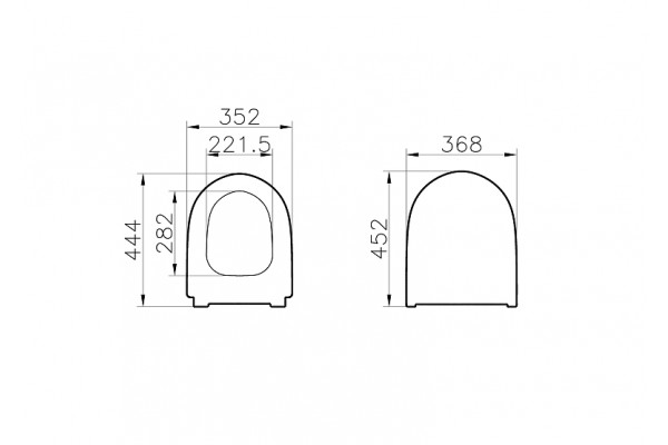 Сиденье для унитаза Vitra Sento 130-003-009 с микролифтом
