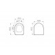 Сиденье для унитаза Vitra Sento 130-003-009 с микролифтом