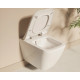 Комплект Vitra: инсталляция + подвесной безободковый унитаз Integra Square + тонкое сиденье МЛ/БС + панель смыва хром глянец