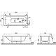 Ванна VITRA Optimum Neo 170x70 см