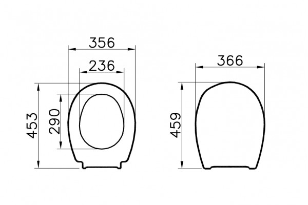 115-003-001 (старый арт.800-003-001) Сиденье для унитаза Universal белое VitrA