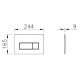 800-1875 Комплект VITRA: инсталляция Core 738-5800-01 + панель смыва Root S 740-2380 цвет глянц хром + крепеж