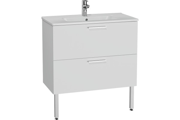 Тумба с раковиной Vitra Mia 80 66109 белый глянец