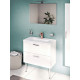 Тумба с раковиной Vitra Mia 80 66109 белый глянец
