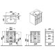 Тумба с раковиной Vitra Root Groove 60 69415, подвесная, белая