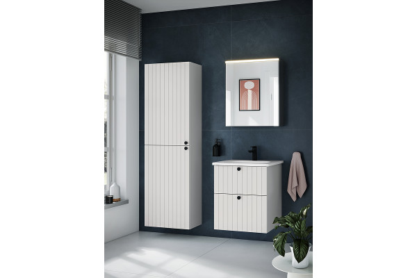 Тумба с раковиной Vitra Root Groove 60 69415, подвесная, белая