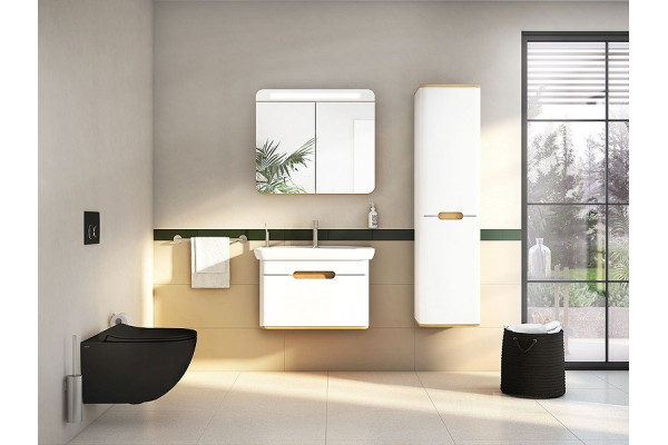 7748B083-0101 Безободковый подвесной унитаз VitrA Sento, цвет Матовый черный