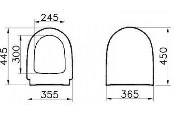 Крышка-сиденье VitrA Sento 86-003-009