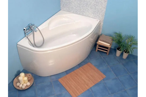 Акриловая ванна Vagnerplast Flora 150x100 R ультра-белая асимметричная, пристенная
