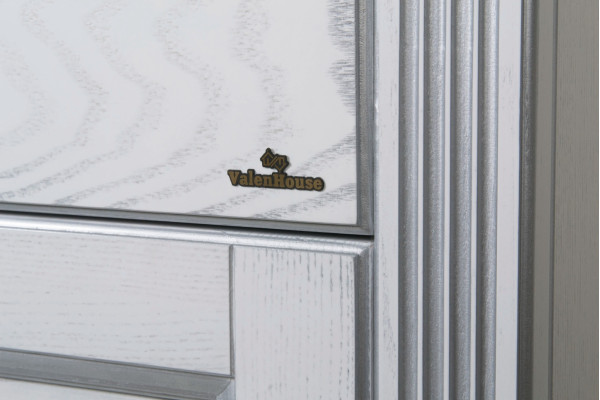 Тумба для комплекта ValenHouse Эллина 120 патина серебро напольная, с ящиками