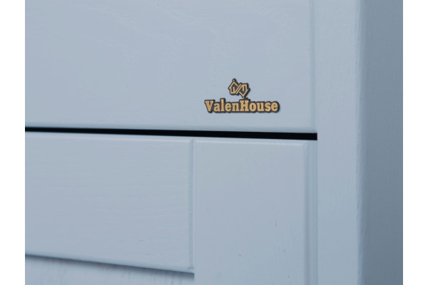 Тумба с раковиной ValenHouse Эйвори 105 серая, напольная, ручки хром