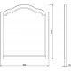Зеркало ValenHouse Эстетика 100, белое, прямоугольное