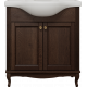 Тумба для комплекта ValenHouse Эллина 80 кальяри, 2 дверцы, ручки золото, напольная, с доводчиками