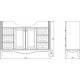 Тумба для комплекта ValenHouse Эллина 120 слоновая кость, фурнитура хром, напольная, с доводчиками