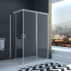 Душевой уголок Veconi Rovigo 120x90х195 профиль хром, стекло прозрачное, прямоугольный, двери раздвижные