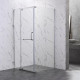 Душевой уголок Veconi Rovigo 120x80х200 профиль хром, стекло прозрачное, прямоугольный, двери распашные