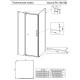 Душевой уголок Veconi Rovigo 120x80х200 профиль хром, стекло прозрачное, прямоугольный, двери распашные