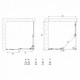 Душевой уголок Veconi Rovigo 80x80х185 профиль черный, стекло прозрачное, квадратный, двери раздвижные