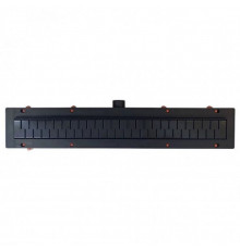 Душевой лоток Veconi Medium Black 95 см черный, в пол, выпуск боковой
