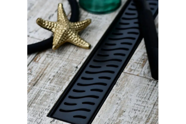 Душевой лоток Veconi Harmony Black 65 см черный, в пол