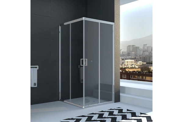Душевой уголок Veconi Rovigo RV-11 80x80 квадратный, двери раздвижные