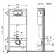 Система инсталляции для подвесных унитазов Veconi Frame VF500