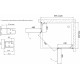 Душевой уголок Vegas Glass AFA-F 100*80 09 01 R профиль золото, стекло прозрачное, прямоугольный, двери распашные