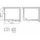 Душевой уголок Vegas Glass ZA-F 120*110 09 01 профиль золото, стекло прозрачное, прямоугольный, двери раздвижные