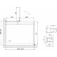 Душевой уголок Vegas Glass AFP-Fis 120*80 09 01 R профиль золото, стекло прозрачное, прямоугольный, двери распашные