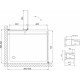 Душевой уголок Vegas Glass AFP-Fis 90*80 09 01 R профиль золото, стекло прозрачное, прямоугольный, двери распашные