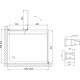 Душевой уголок Vegas Glass AFP-Fis 120*90 09 01 R профиль золото, стекло прозрачное, прямоугольный, двери распашные