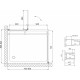 Душевой уголок Vegas Glass AFP-Fis 80 05 01 R профиль бронза, стекло прозрачное, квадратный, двери распашные