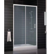 Душевая дверь в нишу Vegas Glass ZP 0120 01 10 стекло сатин, 120, раздвижная, профиль белый