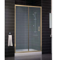 Душевая дверь в нишу Vegas Glass ZP 0120 05 10 стекло сатин, 120, раздвижная, профиль бронза