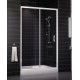 Душевая дверь в нишу Vegas Glass ZP 0125 01 01 стекло прозрачное, 125, раздвижная, профиль белый