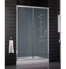 Душевая дверь в нишу Vegas Glass ZP 0125 08 10 стекло сатин, 125, раздвижная, профиль хром