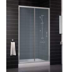 Душевая дверь в нишу Vegas Glass ZP 0115 07 10 стекло сатин, 115, раздвижная, профиль хром матовый