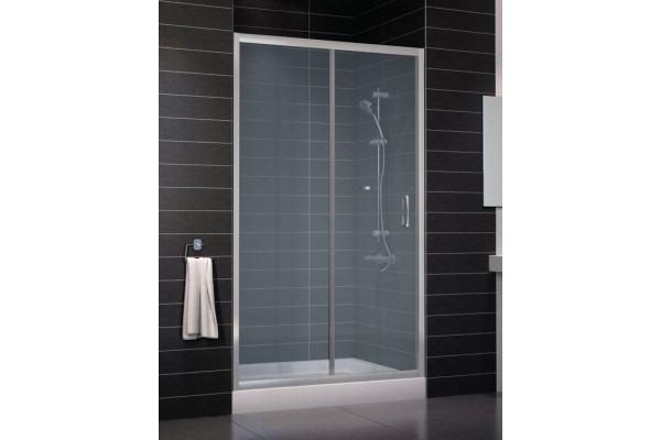 Душевая дверь в нишу Vegas Glass ZP 0115 07 10 стекло сатин, 115, раздвижная, профиль хром матовый