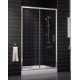 Душевая дверь в нишу Vegas Glass ZP 0120 08 01 стекло прозрачное, 120, раздвижная, профиль хром