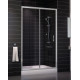 Душевая дверь в нишу Vegas Glass ZP 0120 07 01 стекло прозрачное, 120, раздвижная, профиль хром матовый