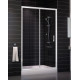 Душевая дверь в нишу Vegas Glass ZP 0120 01 01 стекло прозрачное, 120, раздвижная, профиль белый