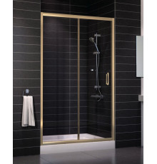 Душевая дверь в нишу Vegas Glass ZP 0120 05 01 стекло прозрачное, 120, раздвижная, профиль бронза