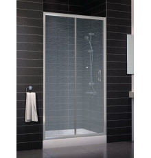 Душевая дверь в нишу Vegas Glass ZP 0105 07 02 стекло шиншилла, 105, раздвижная, профиль хром матовый